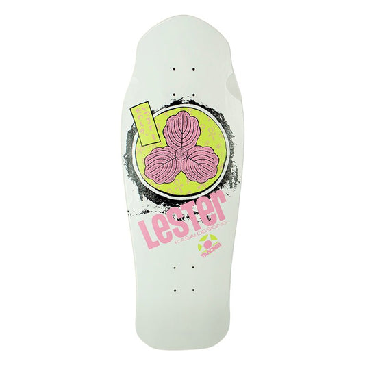 Tracker 10.3/8" x 30.5" Lester Kasai Oak Leaf White Skateboard Deck-5150 Skate Shop