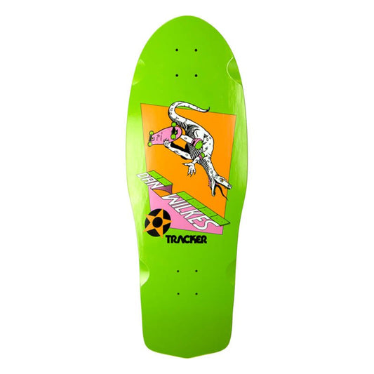 Tracker 10.5" x 31 Dan Wilkes Raptor Re-issue Lime Skateboard Deck - 5150 Skate Shop