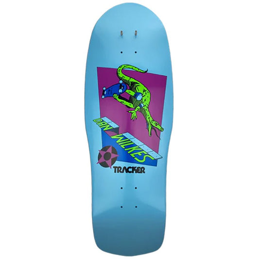 Tracker 10.5" x 31" Modern Concave Blue Dip Dan Wilkes Skateboard Deck - 5150 Skate Shop