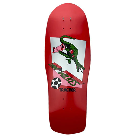 Tracker 10.5" x 31" Modern Concave Red Dip Dan Wilkes Skateboard Deck - 5150 Skate Shop