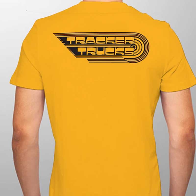 Tracker Trucks T-Shirt Wings Small Yellow - 5150 Skate Shop