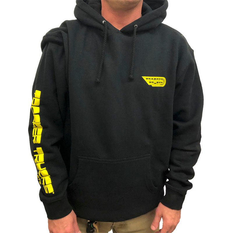 Tracker Trucks Wings Men's Black/Yellow Hoodies-5150 Skate Shop