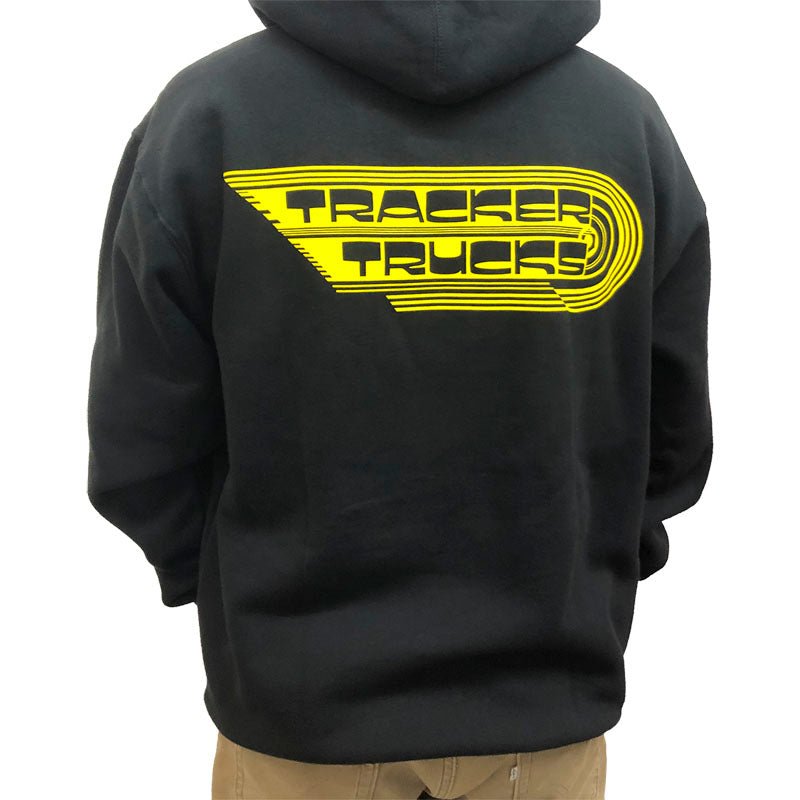 Tracker Trucks Wings Men's Black/Yellow Hoodies-5150 Skate Shop