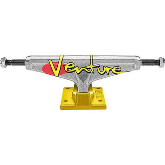 Venture 5.0 HI 92 Fullbleed Polished/Yellow Skateboard Trucks 2pk-5150 Skate Shop