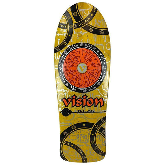 Vision 10.25" x 30.75" Joe Johnson Hieroglyphics (YELLOW STAIN) Skateboard Deck 5150 Skate Shop
