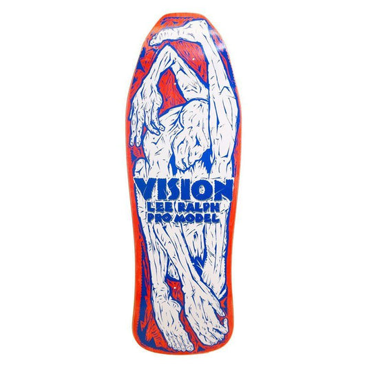 Vision 10.25" x 30.75" Lee Ralph Modern Concave (RED/WHITE) Skateboard Deck 5150 Skate Shop