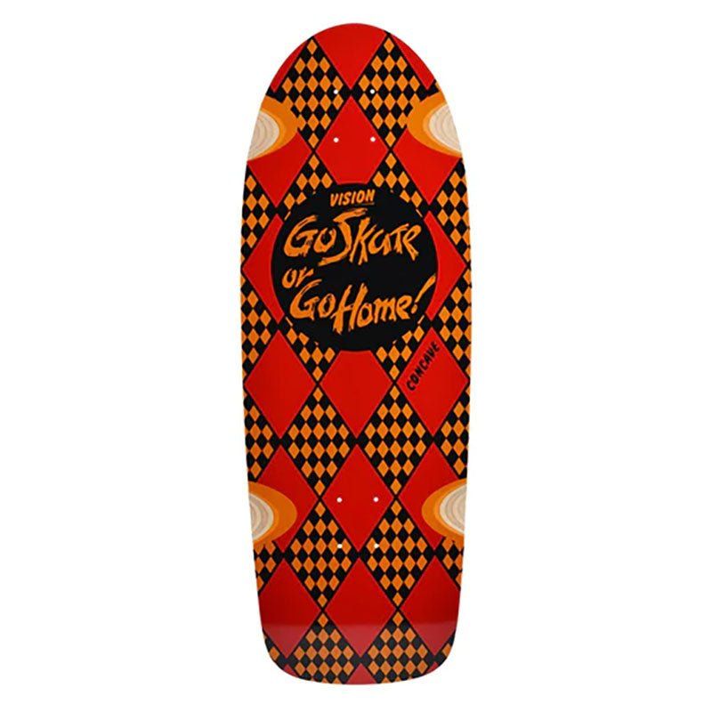 Vision 10.25" x 30" Go Skate or Go Home (ORANGE STAIN) Skateboard Deck 5150 Skate Shop