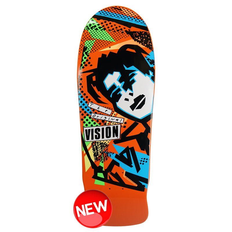 Vision 10" x 30.25" MG Modern Concave Orange Skateboard Deck 5150 Skate Shop