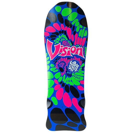 Vision 10" x 30" Hippie Stick Black Skateboard Deck-5150 Skate Shop