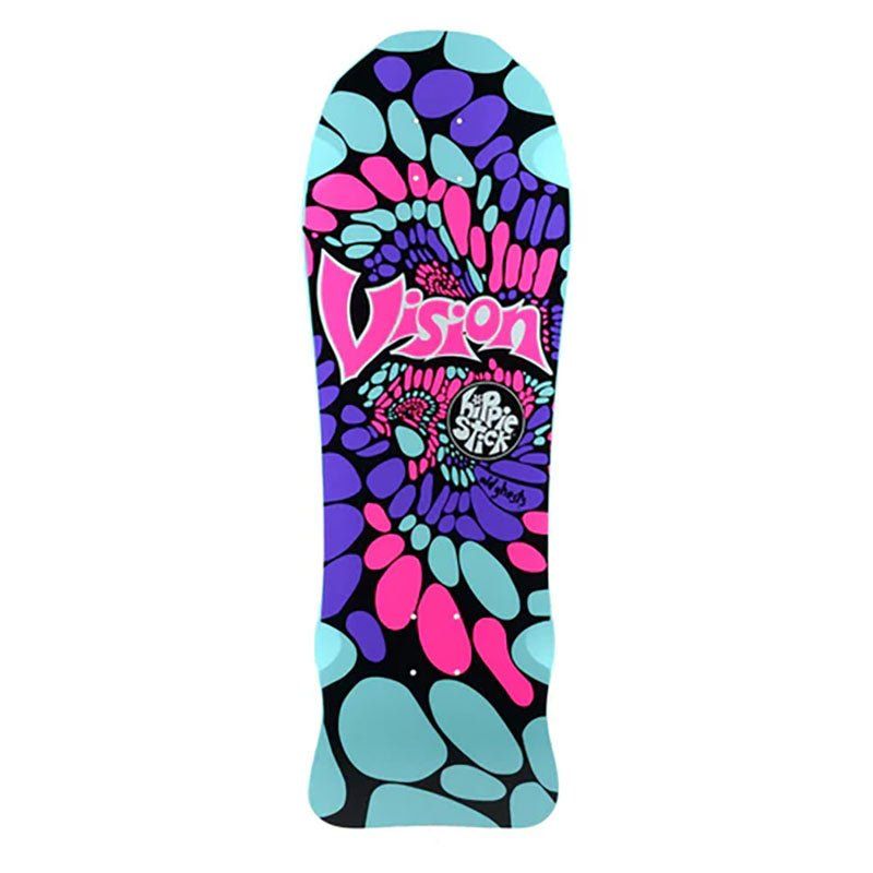 Vision 10" x 30" Hippie Stick Turquoise Dip Skateboard Deck 5150 Skate Shop