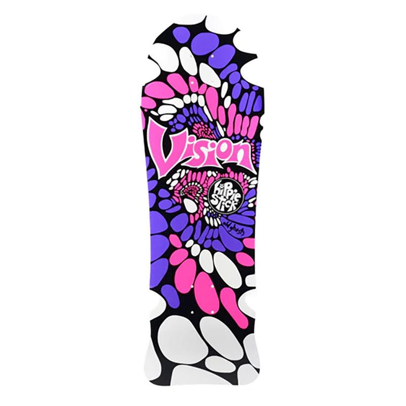 Vision 10" x 30" Hippie Stick White Dip Skateboard Deck-5150 Skate Shop