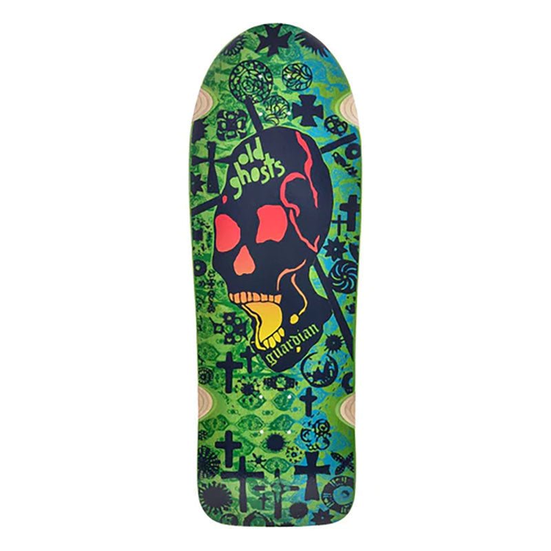 Vision 10" x 30" Old Ghost (GREEN STAIN) Skateboard Deck - 5150 Skate Shop