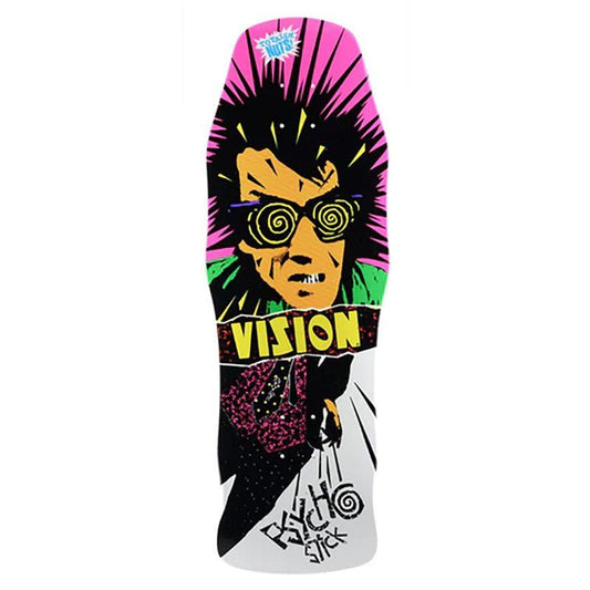 Vision 10" x 30" Original Psycho Stick WHITE DIP Skateboard Deck 5150 Skate Shop