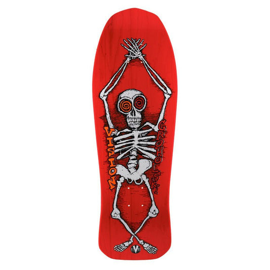 Vision 10" x 30.25" Groholski Skeleton Modern Concave Red Skateboard Deck - 5150 Skate Shop