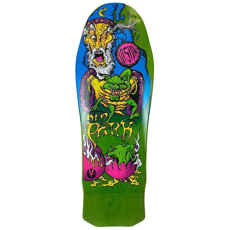 Vision 10" x 31.5" Ken Park Wizard Green Stain Skateboard Deck 5150 Skate Shop