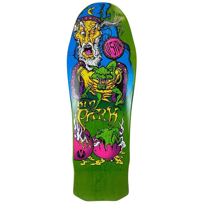 Vision 10" x 31.5" Ken Park Wizard Green Stain Skateboard Deck-5150 Skate Shop