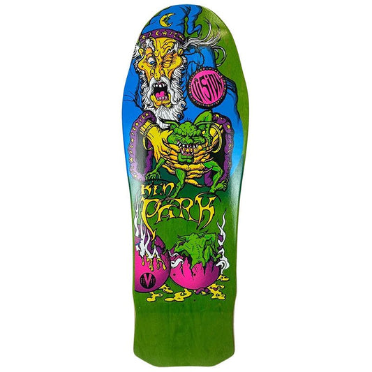 Vision 10" x 31.5" Ken Park Wizard Green Stain Skateboard Deck-5150 Skate Shop