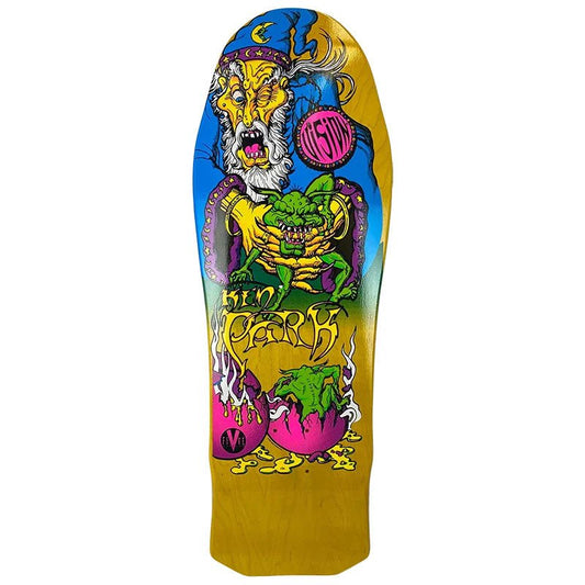 Vision 10" x 31.5" Ken Park Wizard Yellow Stain Skateboard Deck-5150 Skate Shop