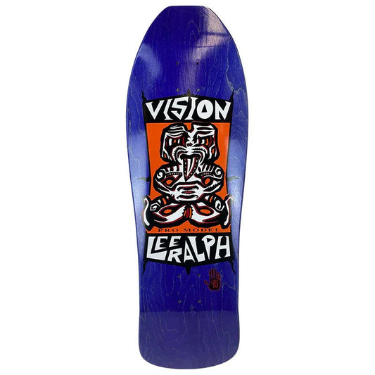 Vision 10" x 31.75" Lee Ralph Tiki Purple Stain Skateboard Deck - 5150 Skate Shop
