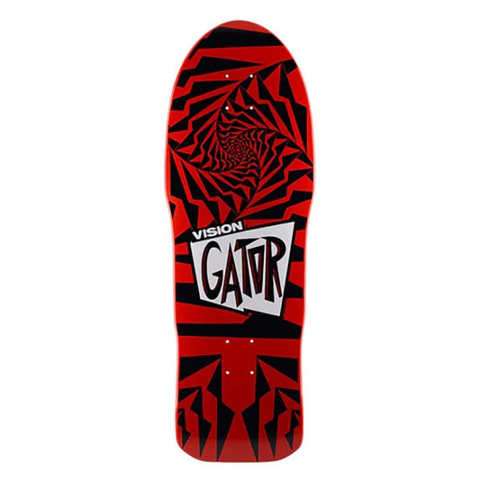 Vision 10.25" x 29.75" Gator II Red Black Skateboard Deck-5150 Skate Shop