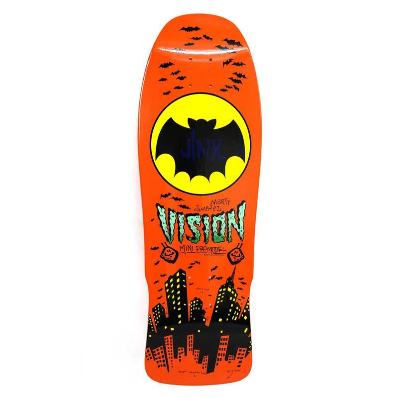 Vision 10"x 30.25" Jinx Mini Pro Model Modern Concave (ORANGE DIP) Skateboard Deck-5150 Skate Shop