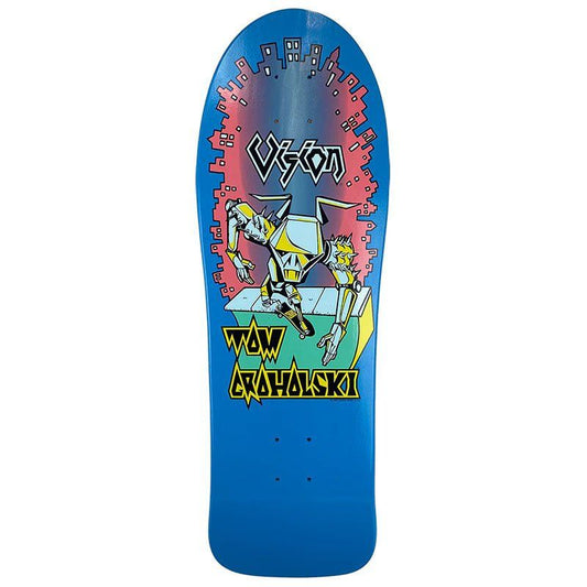 Vision 9.5" x 29.5" Groholski Robot Blue Skateboard Deck 5150 Skate Shop