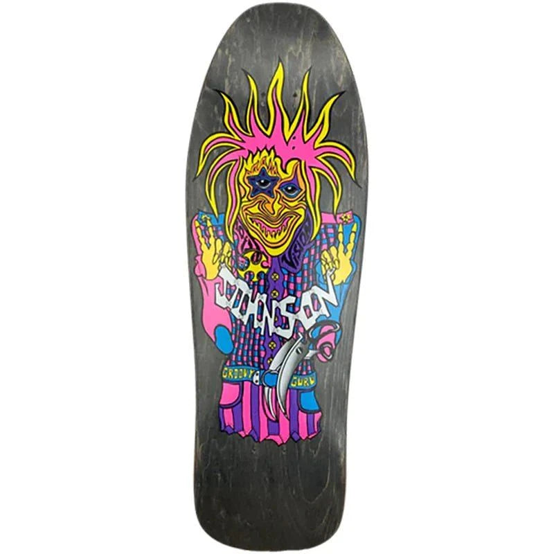 Vision 9.5" x 30.5" Joe Johnson Groovy Guru Reissue (BLACK STAIN) Skateboard Deck 5150 Skate Shop