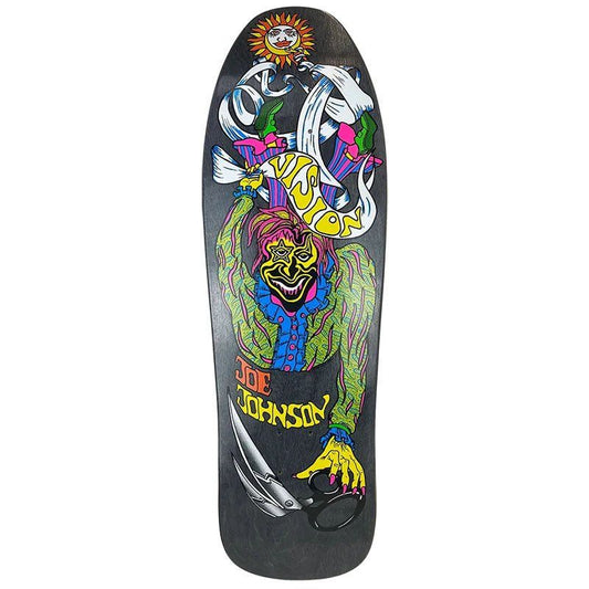 Vision 9.5" x 32" Joe Johnson Scissors Black Stain Skateboard Deck 5150 Skate Shop