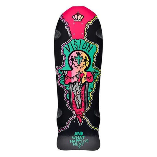 Vision 9.75" x 29.75" Street Old Ghost Black Dip Skateboard Deck 5150 Skate Shop