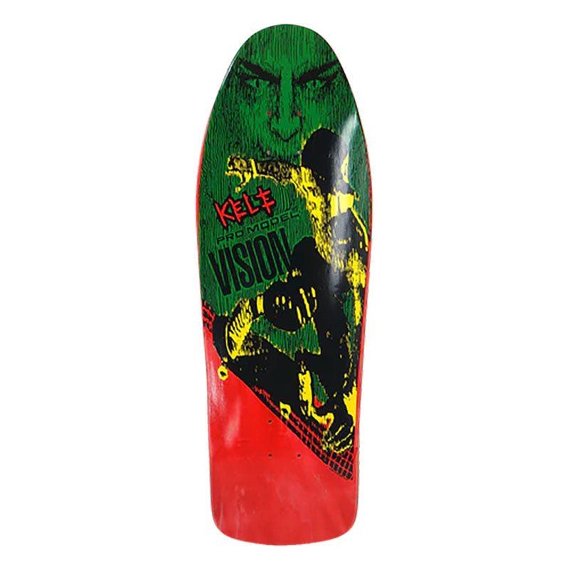 Vision 9.75" x 30-7/8" Kele Rosecran Red Stain Skateboard Deck 5150 Skate Shop