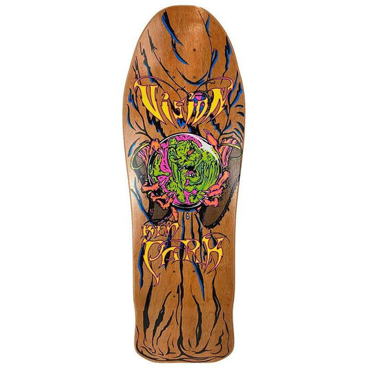 Vision 9.75" x 30" Ken Park Crystal Ball Orange Stain Skateboard Deck 5150 Skate Shop
