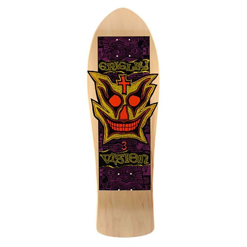 Vision 9.75" x 31" Grigley 3 NATURAL Skateboard Deck 5150 Skate Shop