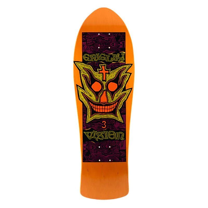 Vision 9.75" x 31" Grigley 3 (ORANGE STAIN) Stain Skateboard Deck 5150 Skate Shop