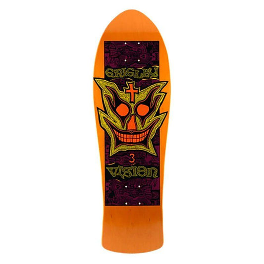 Vision 9.75" x 31" Grigley 3 (ORANGE STAIN) Stain Skateboard Deck 5150 Skate Shop