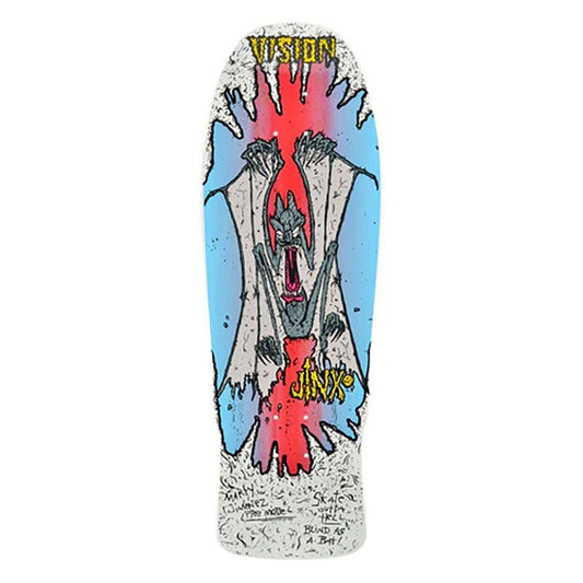 Vision 9.75" x 31" Original Jinx White/Red Skateboard Deck 5150 Skate Shop