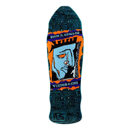 Vision 9.25"x29.5" Grigley 2 Mini Blue Stain Skateboard Deck-5150 Skate Shop