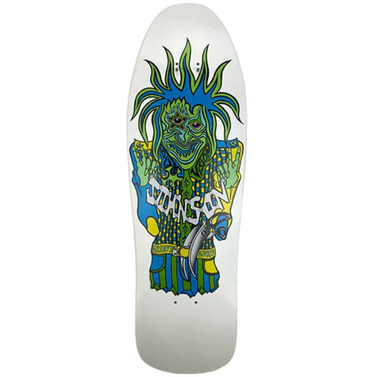 Vision 9.5" x 30.5" Joe Johnson Groovy Guru Reissue (WHITE DIP) Skateboard Decks-5150 Skate Shop