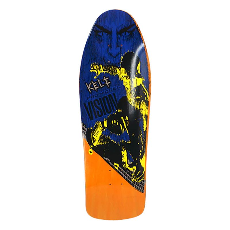 Vision 9.75" x 30-7/8" Kele Rosecran Orange Stain Skateboard Deck - 5150 Skate Shop