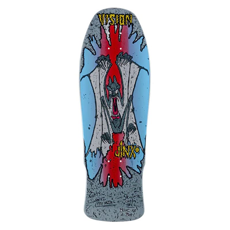 Vision 9.75" x 31" Original Jinx Grey Dip Skateboard Deck-5150 Skate Shop