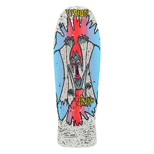 Vision 9.75" x 31" Original Jinx White/Red Skateboard Deck-5150 Skate Shop