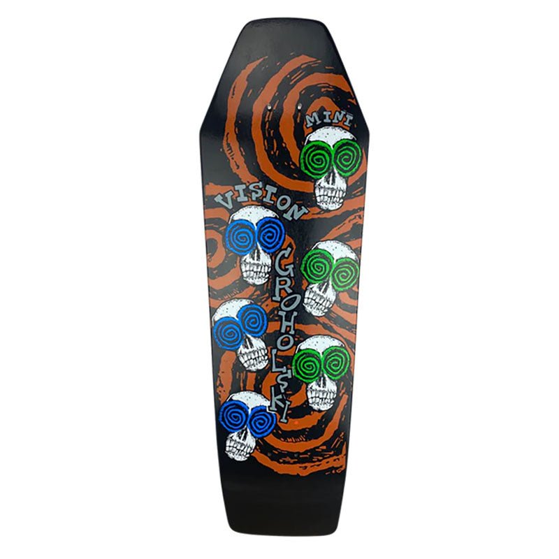 Vision Groholski Skeleton Horror Series Coffin Skateboard Deck-Limited time offer-5150 Skate Shop