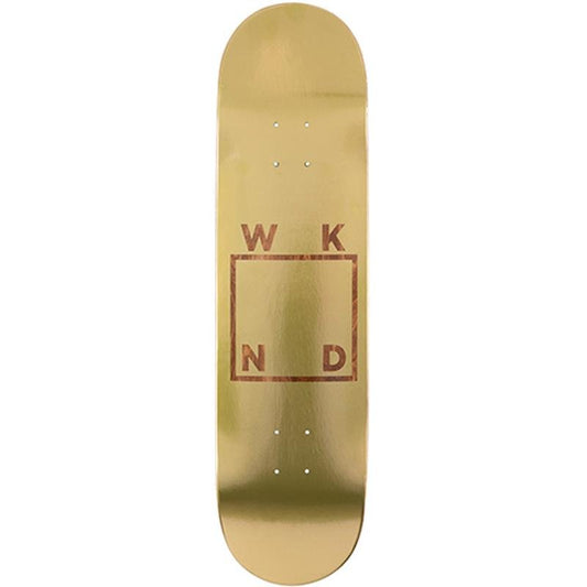 WKND 7.75” Gold Plated Logo Skateboard Deck - 5150 Skate Shop
