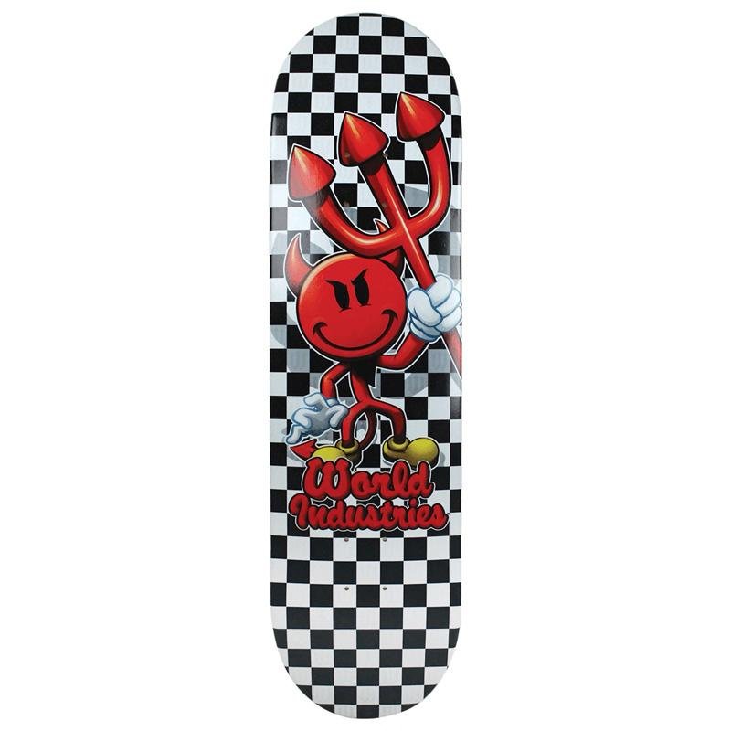 World Industries 8.1” Checker Devilman Skateboard Deck - 5150 Skate Shop