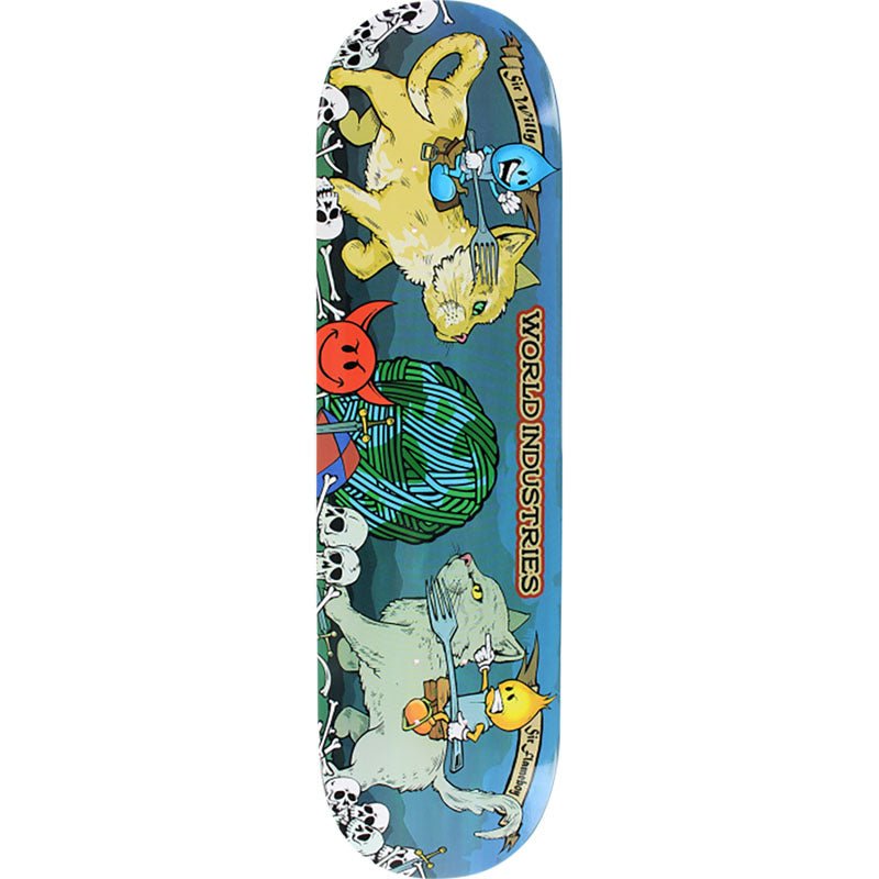 World Industries 8.25" Cats Jousting Skateboard Decks-5150 Skate Shop