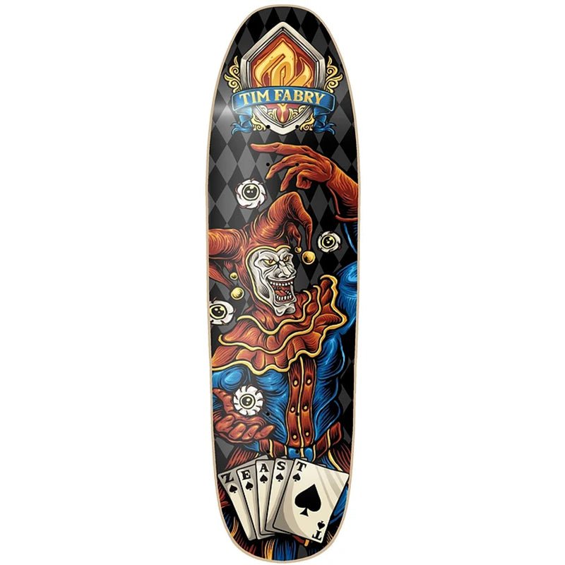 Z-East 8.5"x 31.875" Bad Jester, Shaped Skateboard Deck - 5150 Skate Shop