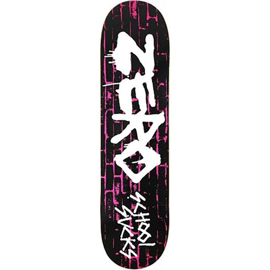 Zero 8.25" School Sucks Pink Skateboard Deck - 5150 Skate Shop